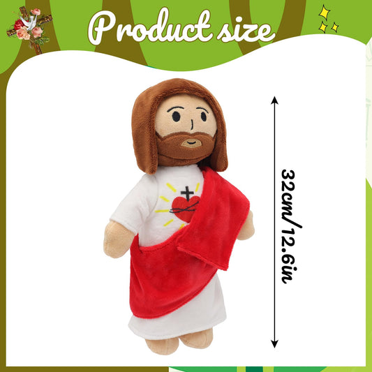 Yelakey heart of Jesus plushie ready for hugs and prayers.
