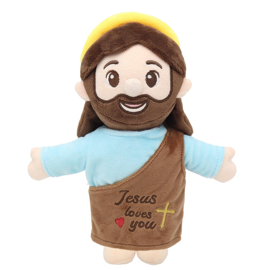 Yelakey Jesus Plush 10inch with halo offers comforting bedtime companionship.