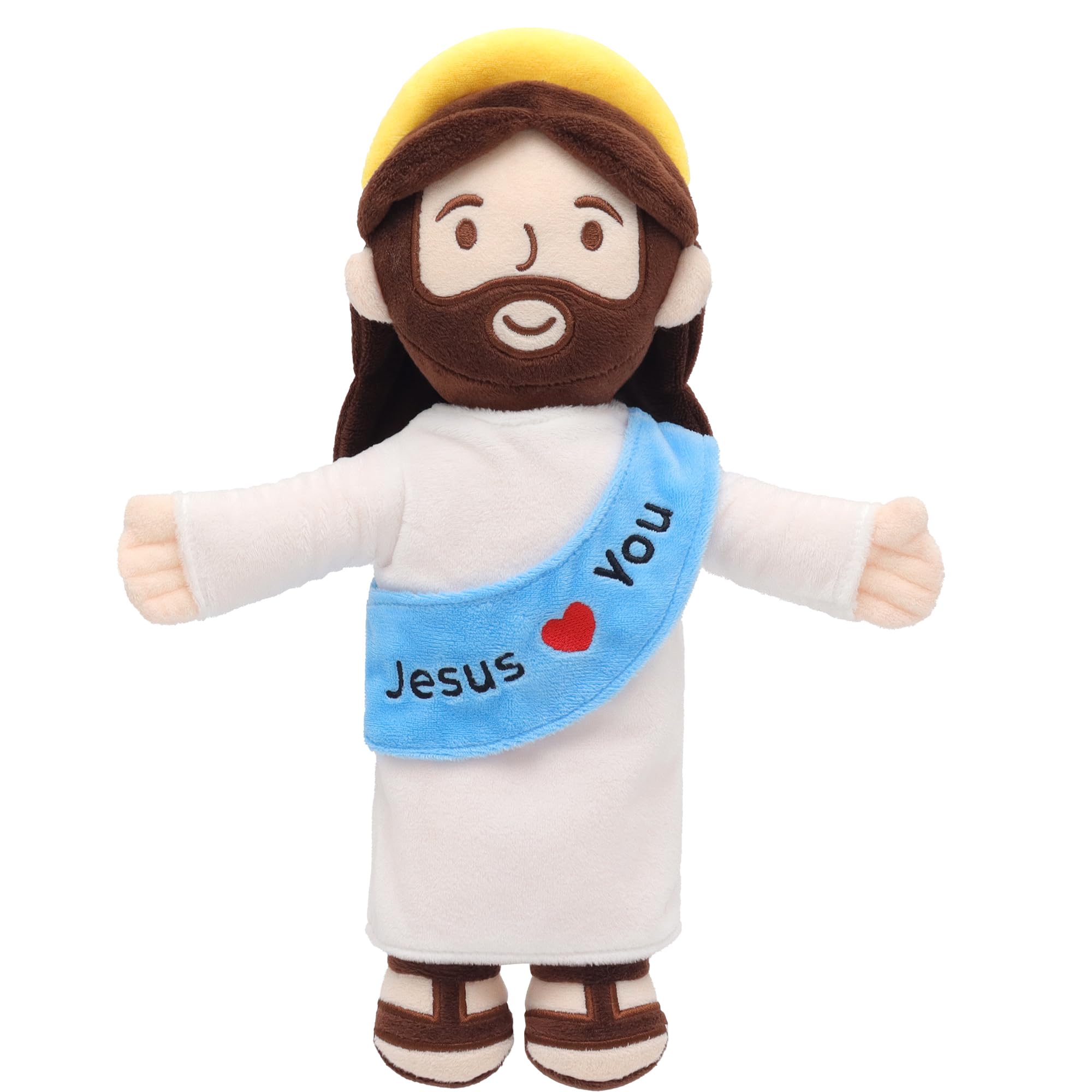 Yelakey Jesus Plush 13-inch doll offers a soft hug for kids.
