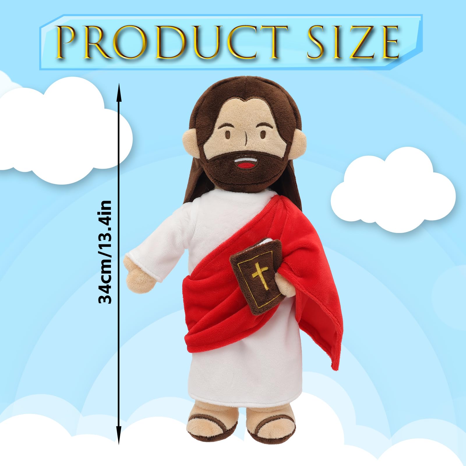 Yelakey Jesus plush three-bible-music tracks enhance prayer moments