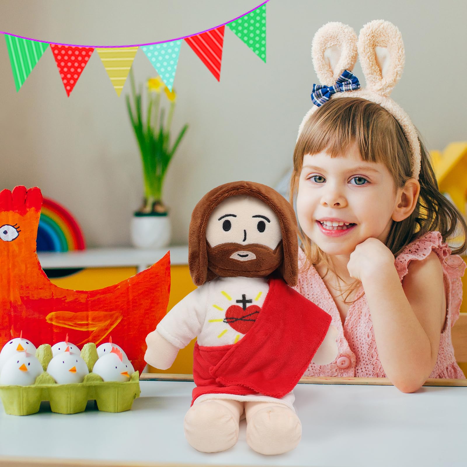 Yelakey Jesus plush bedtime snuggle comforting children at night