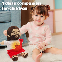 Church event friend: Yelakey Jesus plush adds warmth to gatherings.