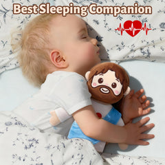 Yelakey Jesus plush in a cuddling pose supports quiet time and prayer.