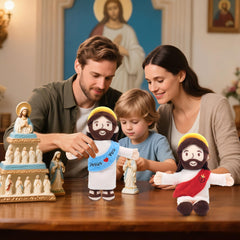 Yelakey Jesus plush doll baby’s first stuffed friend for cuddles.