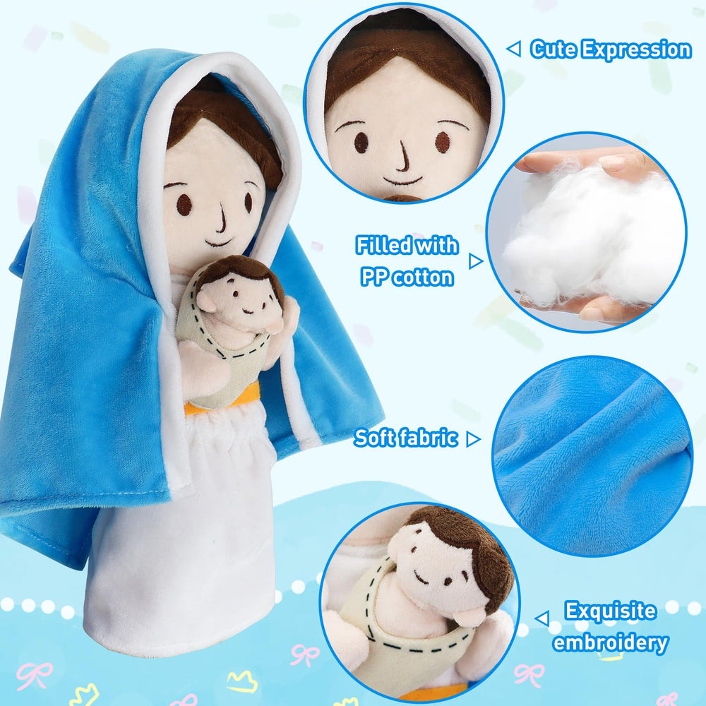 Yelakey Jesus plush doll ideal as baptism or church gift.