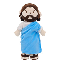 Yelakey Jesus plush doll front view, soft guardian for everyday comfort