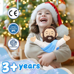 Yelakey Jesus plush hands in prayer, symbolic pose for devotional spaces.