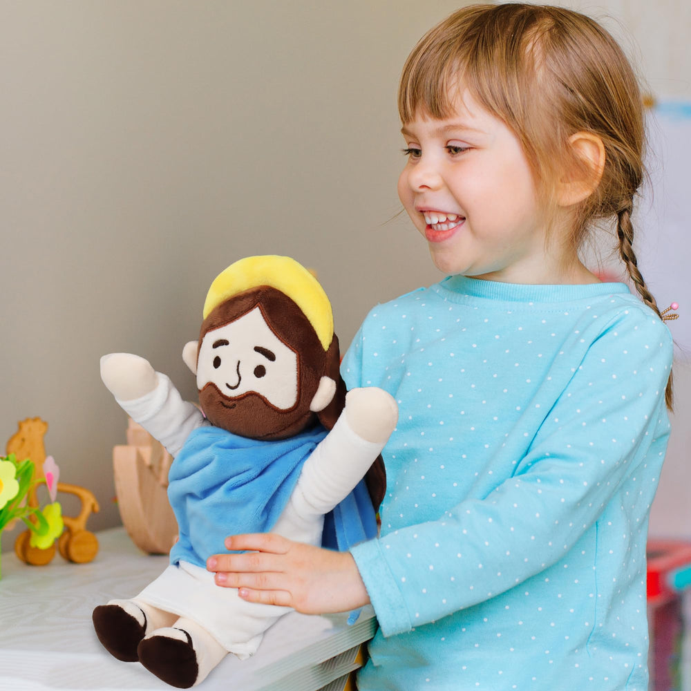 Yelakey Jesus Plush Open Arms design invites gentle embrace and comforting visual reminder.