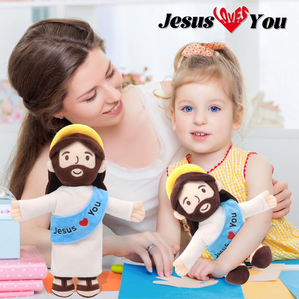 Yelakey Jesus Plush soft stuffed toy, ideal for calming cuddles.