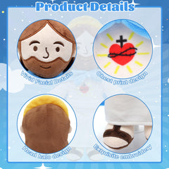 Yelakey Jesus Plush Surface Washable for easy cleanup after play.