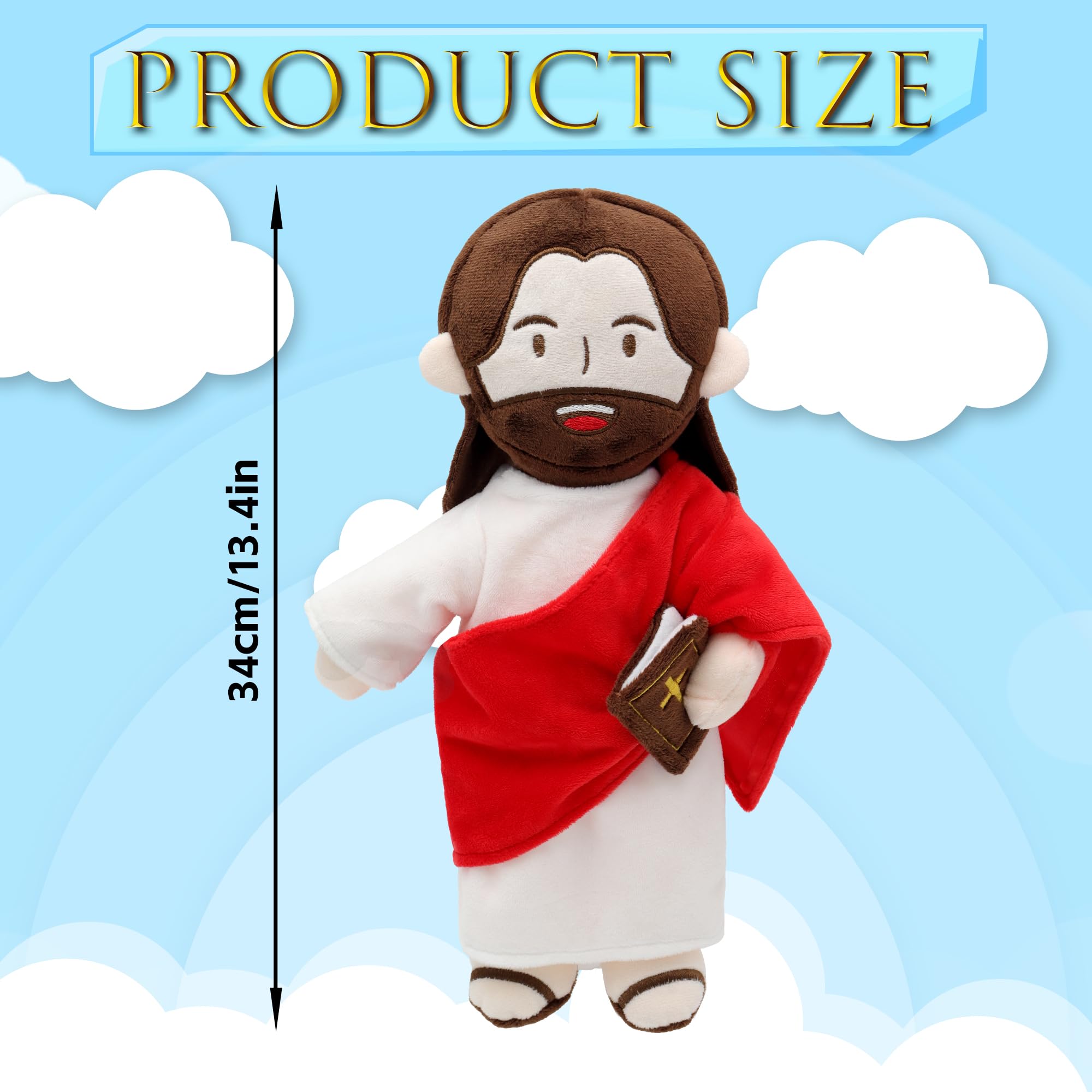 Yelakey Jesus Plush demonstrates verse playback to support early scripture learning.