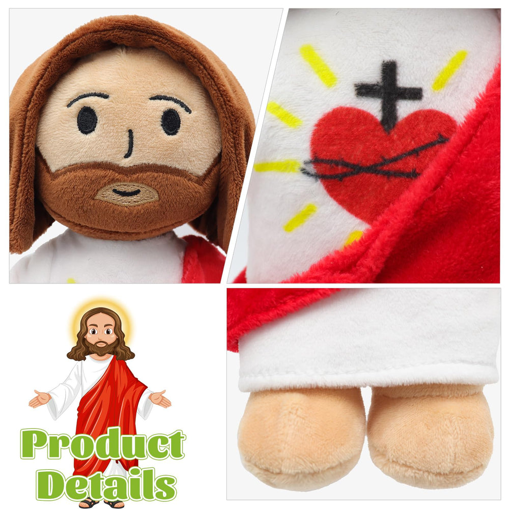 Yelakey Jesus stuffed doll offers comfort during moments of worry.