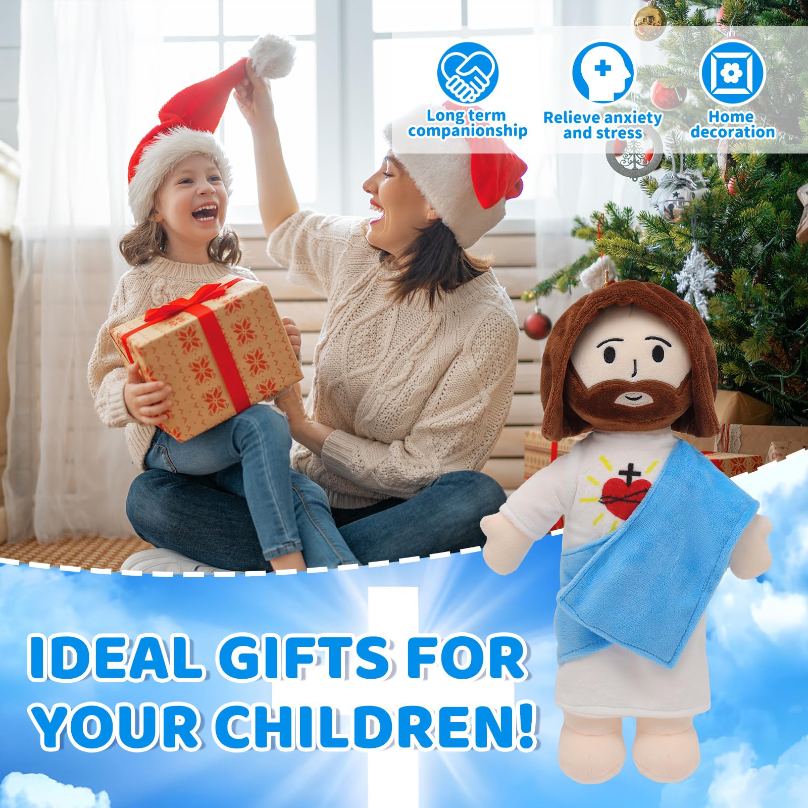 Yelakey prayer doll for kids, portable bedtime solace.