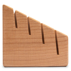 Yellow Mountain Imports beechwood card holders supporting hands-free gameplay for poker and rummy