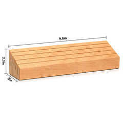 Yellow Mountain Imports beechwood card holders with bottom felt lining protecting surfaces