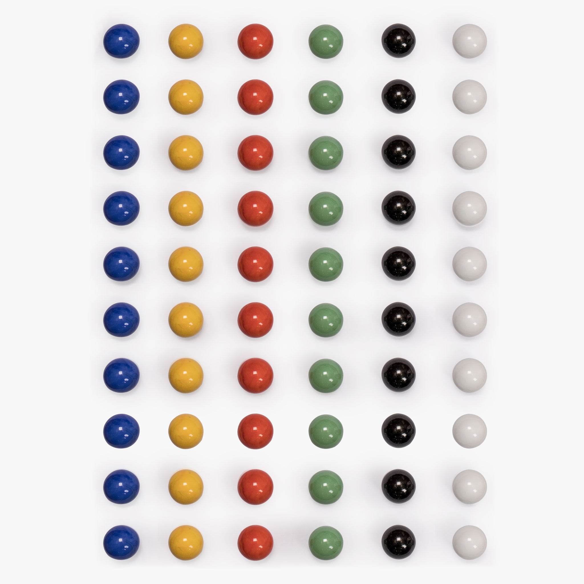 Yellow Mountain Imports black 16mm marbles for Chinese checkers, smooth and durable.