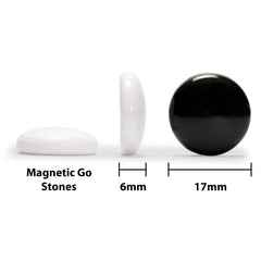 Go board with built-in storage bowls keeping stones organized.