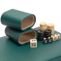 Yellow Mountain Imports leatherette case keeps all pieces organized and protected.