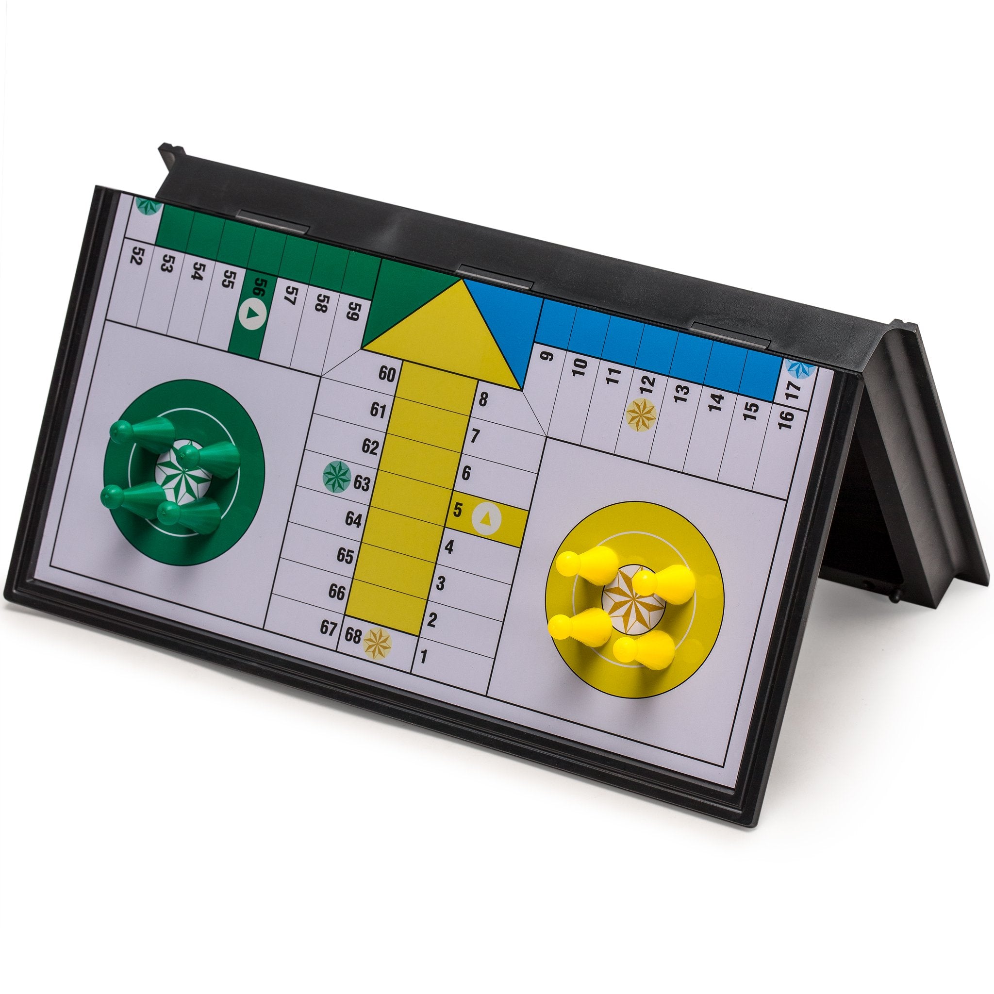Yellow Mountain Imports Magnetic Ludo board storage compartment