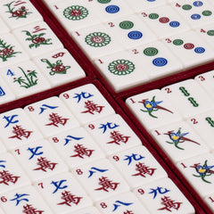 Yellow Mountain Imports mahjong tiles sized at 3.4 x 2.5 x 1.9 cm for comfortable handling