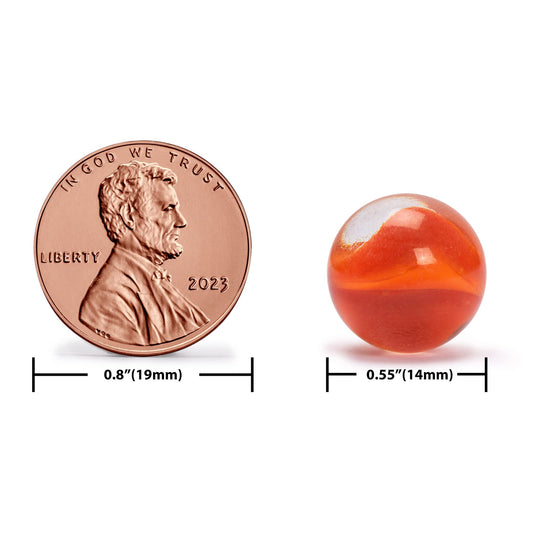 Yellow Mountain Imports multi-color petal-style marbles for creative marble games and social play