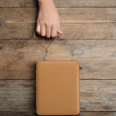 Yellow Mountain Imports nine-inch folding board for easy transport and setup.
