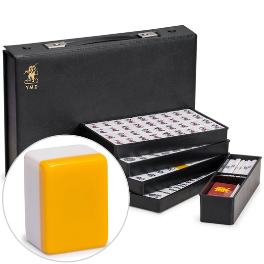 Yellow Mountain Imports riichi mahjong set tiles for gameplay
