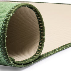 Thick synthetic fiber top cushions tiles for quieter gameplay with Yellow Mountain Imports.