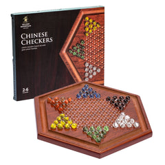 Yellow Mountain Imports wooden board for Chinese checkers Halma, durable for family play.