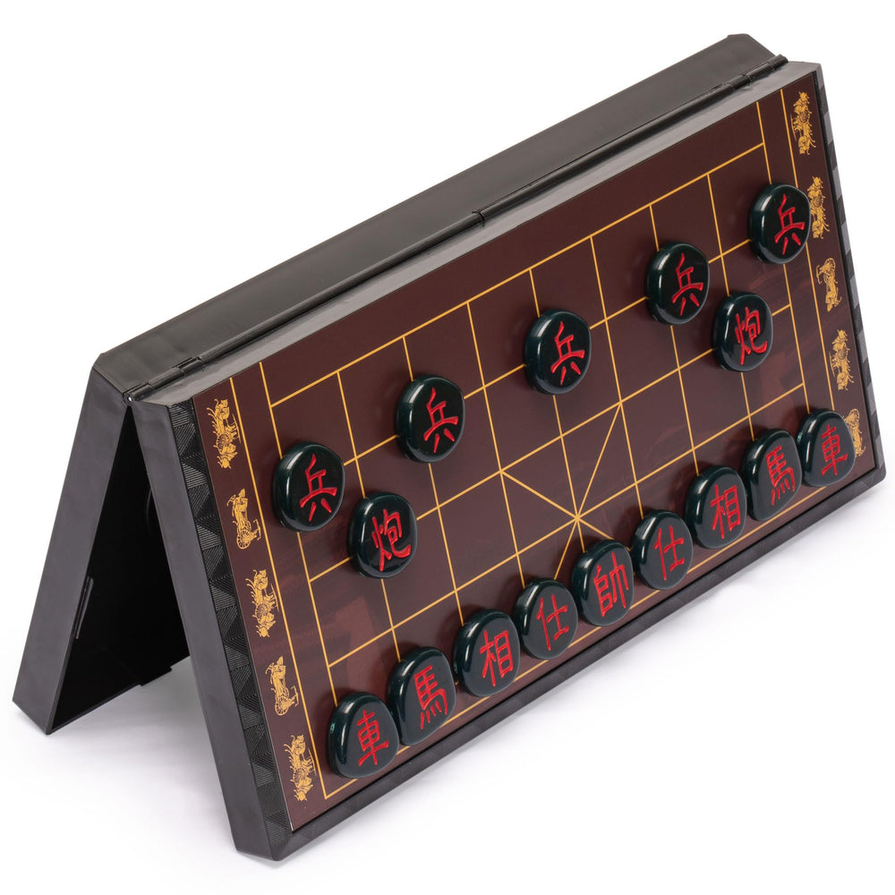 Yellow Mountain Imports Xiangqi board edge design adds decorative flair.