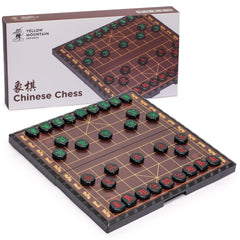 Yellow Mountain Imports Xiangqi travel board closed for easy on-the-go play.