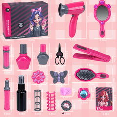 Yellow River Beauty Hair Salon Playset storage-friendly design keeps toys organized