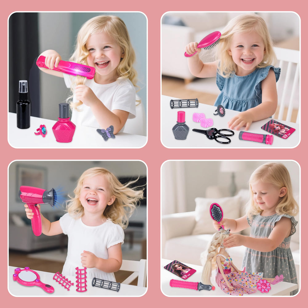 Yellow River Beauty Hair Salon Playset gift-ready box for birthdays and holidays