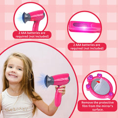 Yellow River Beauty Hair Salon Playset makeup accessories for imaginative dress-up