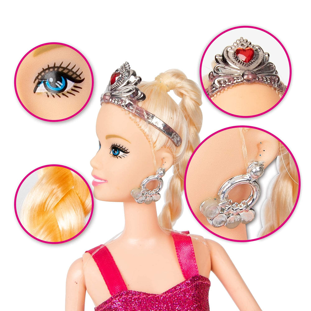 Yellow River mermaid princess doll bracelet completes charming looks.