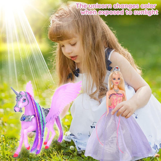 Yellow River Princess Doll braided hair for easy styling and storytelling.