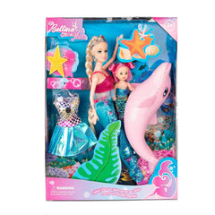 Yellow River Princess Doll with Mermaid Playset for imaginative storytelling.