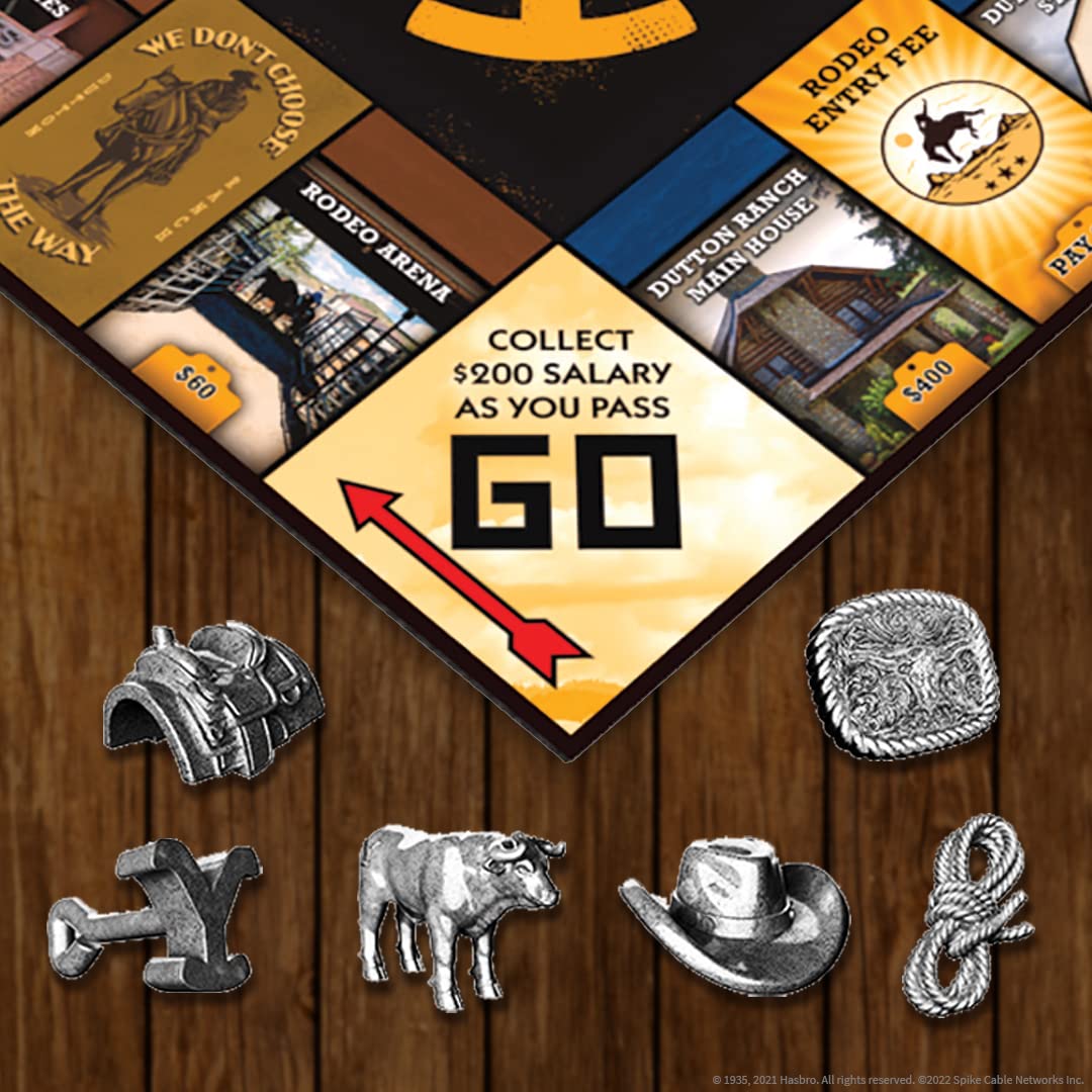 Yellow Stone Monopoly exclusive tokens enhance tactile, immersive gameplay experience.