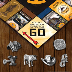 Yellow Stone Monopoly exclusive tokens enhance tactile, immersive gameplay experience.