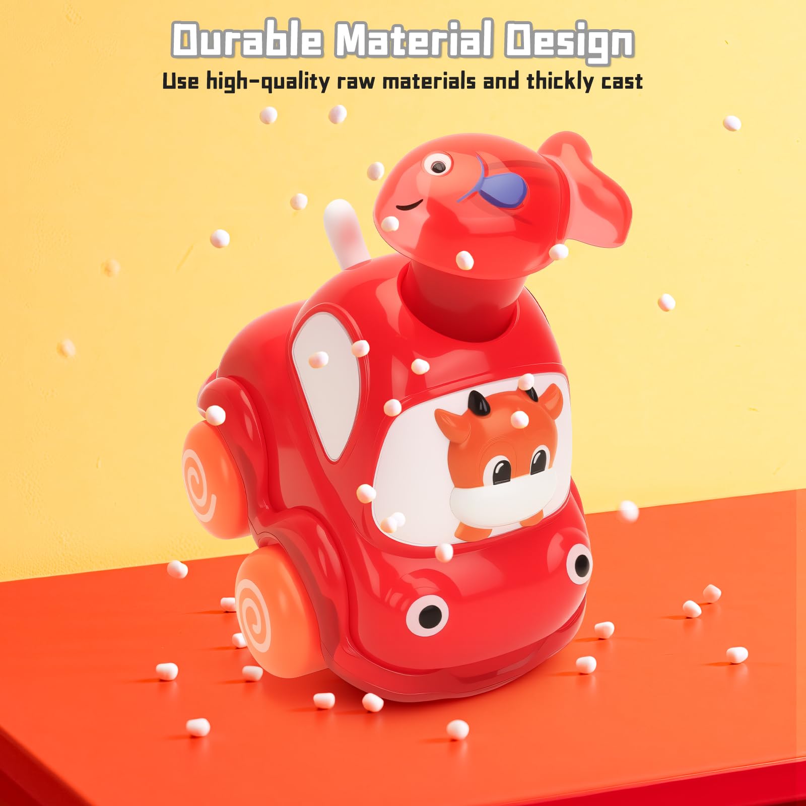 YELUFT durable-ABS-material vehicle stands up to everyday rough-and-tumble.