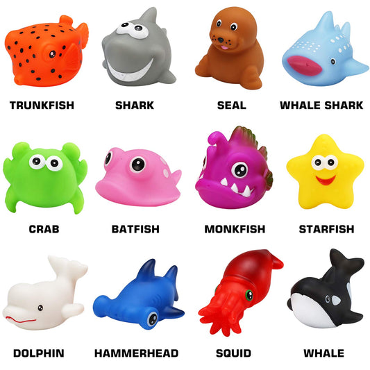 Yeonha Toys glowing sea creatures for tub, promoting sensory exploration during bath