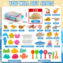 Yeonha Toys Magnetic sand setup promotes shaping and lasting forms.
