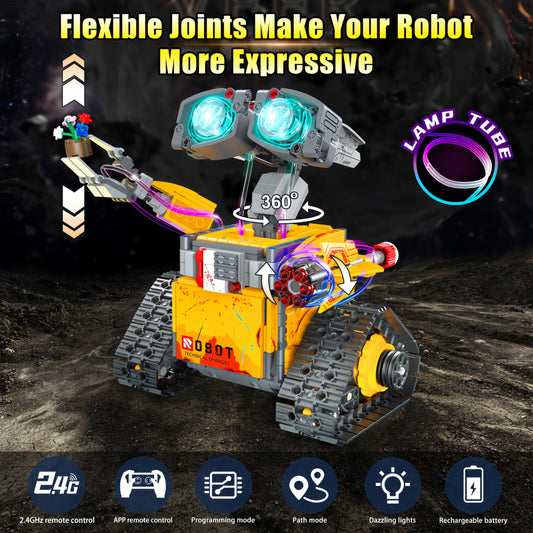 Yerloa 673pcs robot dinosaur model encourages creative building and fine motor skills.