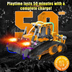 Yerloa 673pcs robot controlled by remote and app for flexible learning.