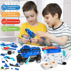 Yerloa 343-piece kit parts laid out for creative construction