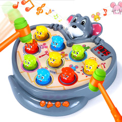 Yerloa Mole tapping toy with light-up moles for engaging early learning and fine motor skills.