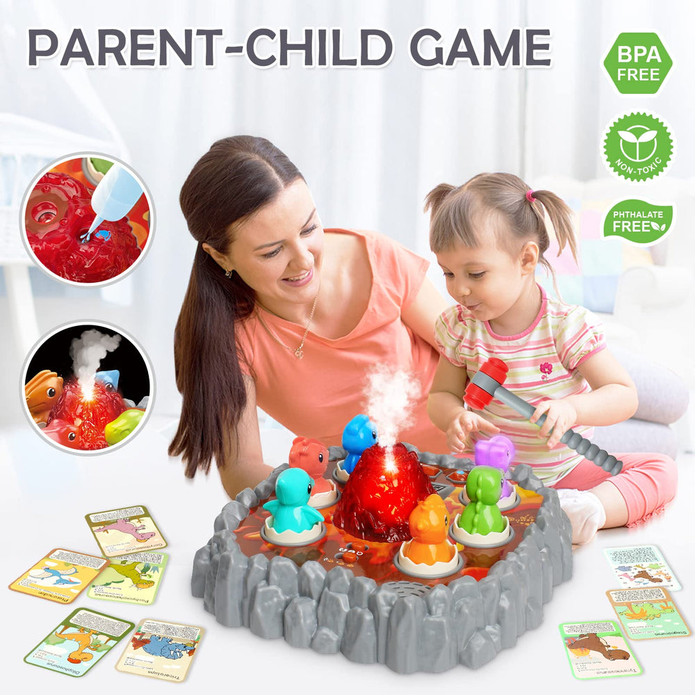 Yerloa Whack Game learning cards boost memory and dinosaur recognition