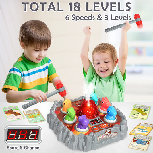 Yerloa Whack Game volcano base creates immersive pretend-play and learning
