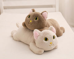 YESGIRL cat weighted plush used as bedside decor for relaxation