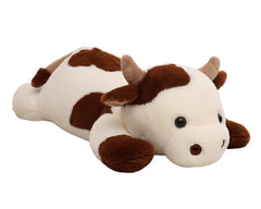 YESGIRL cow weighted plush full view, a calming decor and cozy companion.